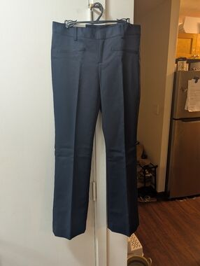 Club Monaco Sz 0 Ursula Low Rise Modern Boot cut Flare Cotton Poplin Pant